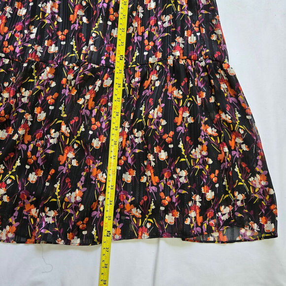 Bleecker 126 Floral Dress 10 Dark Romantic Whimsigoth Witchy Fairy Grunge Boho - Picture 11 of 12